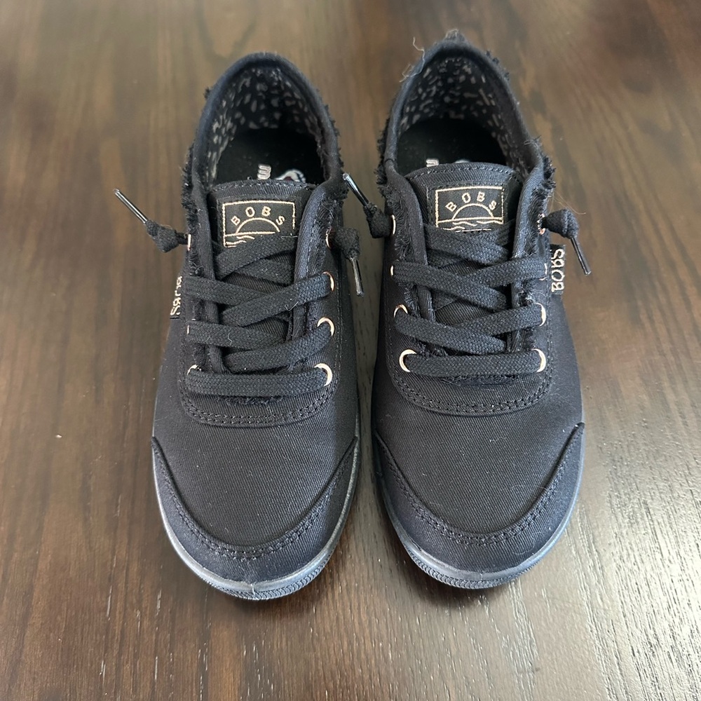 BOBS Black Canvas Sneakers